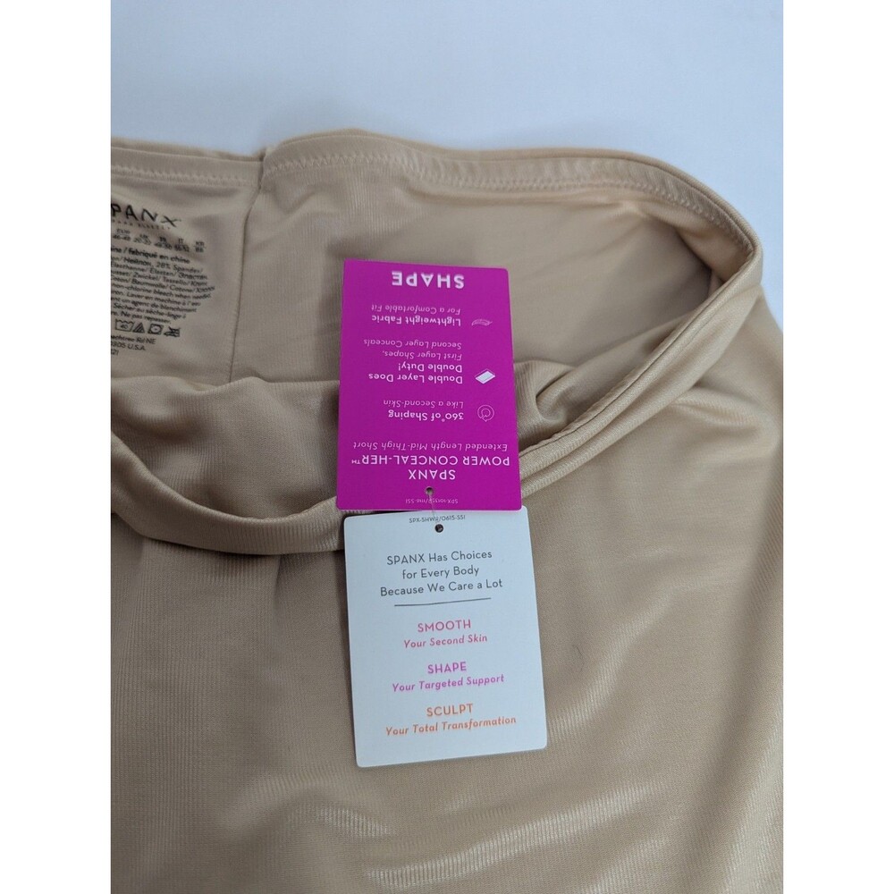 Spanx Mid-Thigh Short Shaping Soft Nude Sz XL NWT - Picture 4 of 6